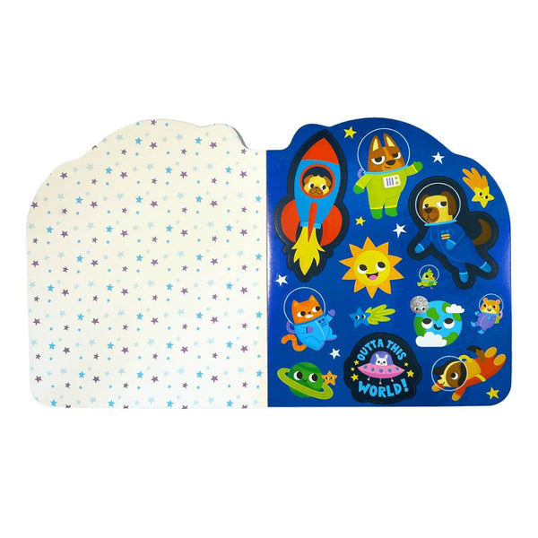 Ooly Playful Pages Activity Book – Pets in Space | 60 Pages + for Kids | KidzInc Australia 3