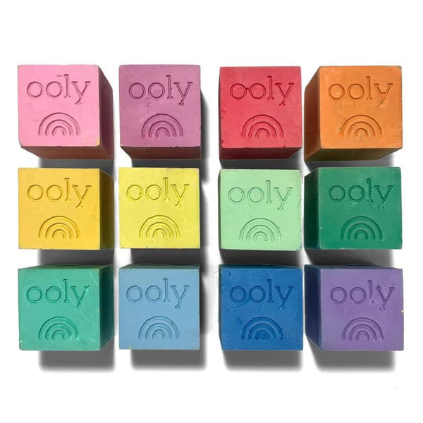 Ooly Chalk-O-Rama Sidewalk Chalk – 12 Bright Washable Chalk Blocks | KidzInc Australia 3