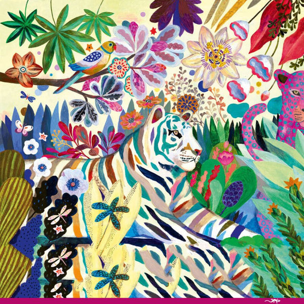 Djeco Rainbow Tigers 1000 Piece Puzzle with Poster | KidzInc Australia 2