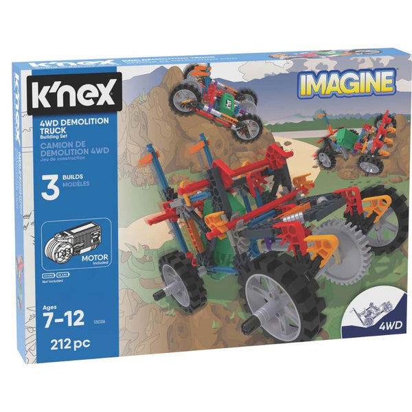 K'Nex 4WD Demolition Truck Building Set | KidzInc Australia
