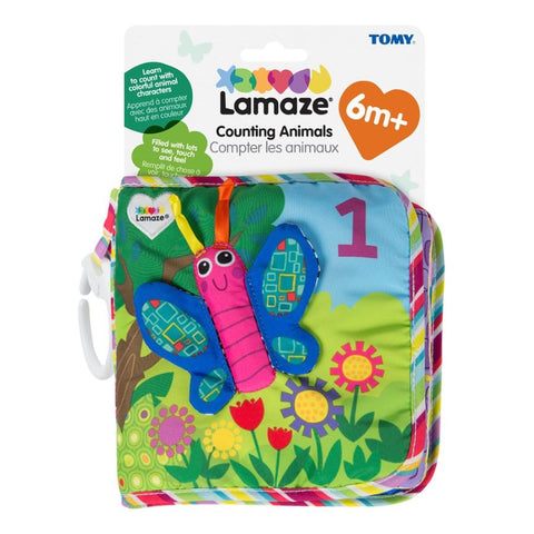 Lamaze Counting Animals Soft Book - Interactive Baby Book | KidzInc Australia