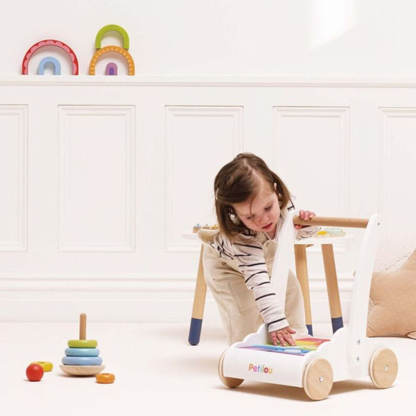 Le Toy Van Rainbow Baby Walker & Puzzle Blocks | Wooden Toy | KidzInc Australia 3