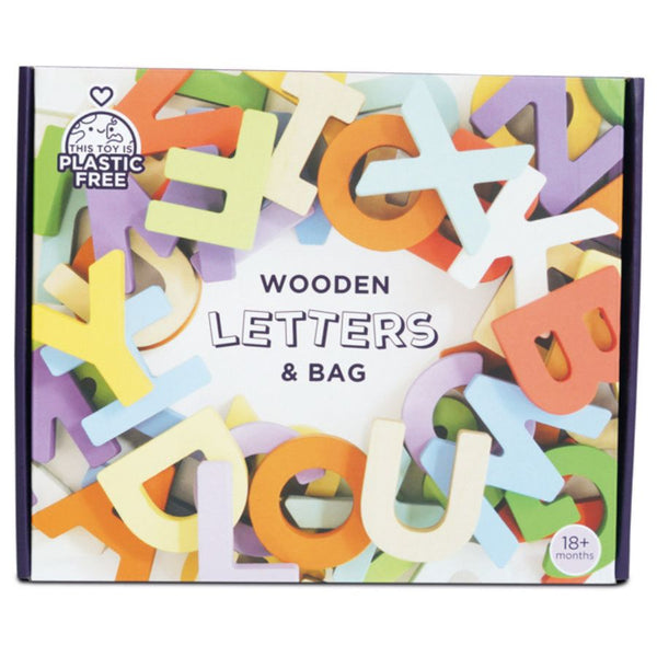 Le Toy Van Petilou Uppercase Letters & Bag | Wooden Toys | KidzInc