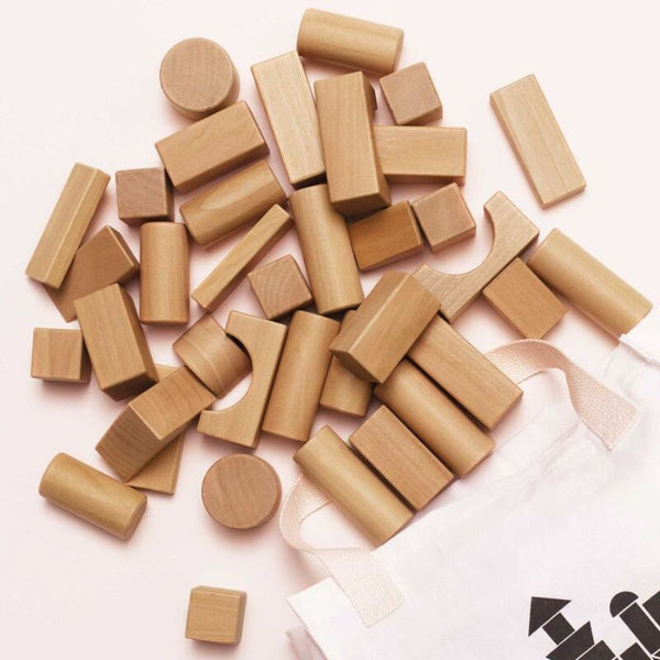 Le Toy Van Natural Wood Building Blocks – 60pcs | Creative Play Toy | KidzInc Australia 3