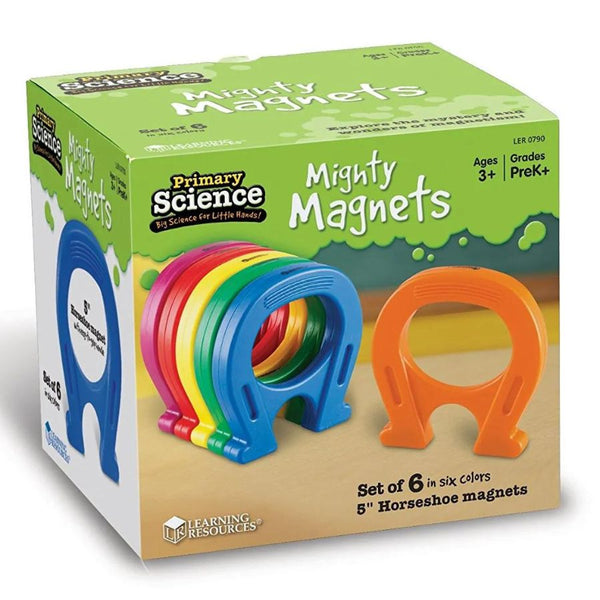 Learning Resources Primary Science Mighty Magnets, Set of 6 | KidzInc Australia