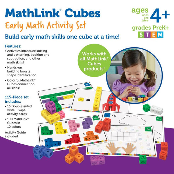 Learning Resources Mathlink Cubes Early Math Activity Set | KidzInc Australia 7