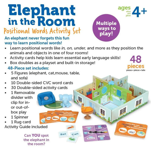 Learning Resources Elephant In The Room Positional Word Set | KidzInc Australia 2