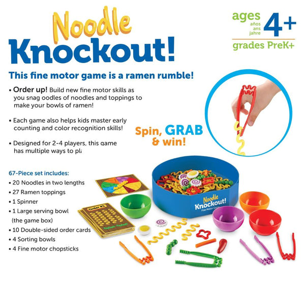 Learning Resources Noodle Knockout Fine Motor Game | KidzInc Australia 6