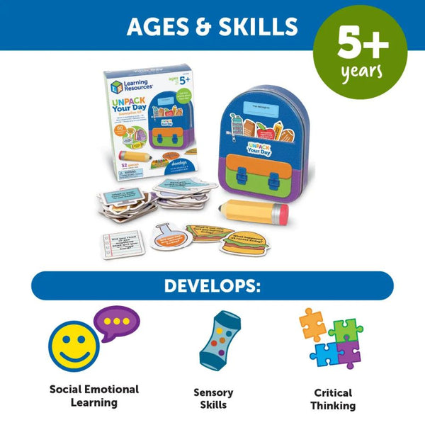Learning Resources Unpack Your Day Conversation Kit | Social-Emotional Learning Toy | KidzInc Australia 5