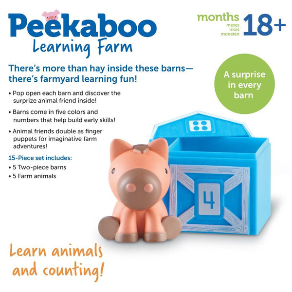 Learning Resources Peekaboo Learning Farm | Interactive Toddler Toy | KidzInc Australia 2