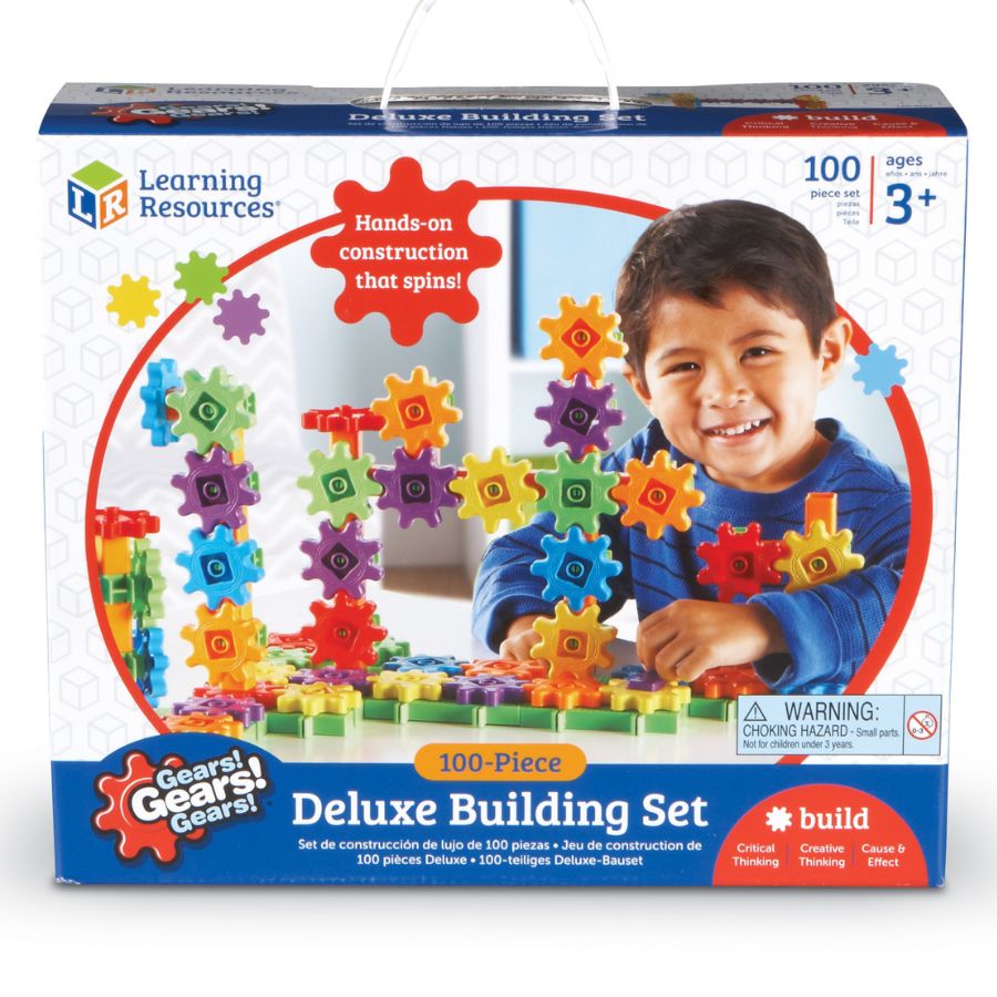 Learning Resources Gears! Gears! Gears! Deluxe Building Set 100 Pieces