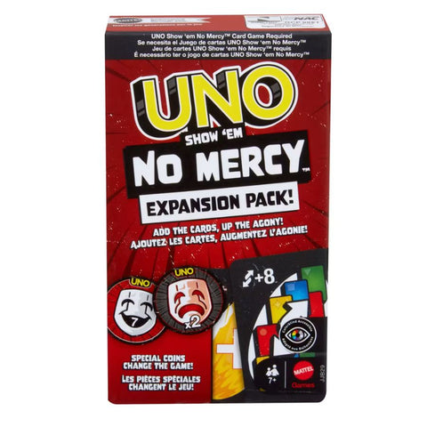 Mattel Games UNO Show ’em No Mercy Expansion Pack |Extra Cards & Coins | KidzInc Australia