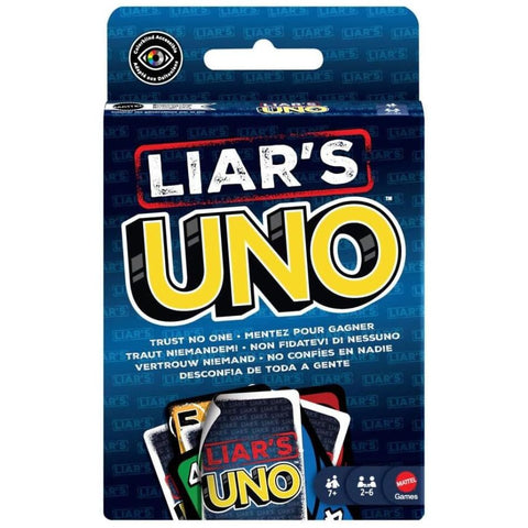 Mattel Games Liar’s UNO Card Game – Bluffing Family Fun | KidzInc Australia