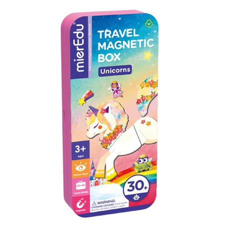 mierEdu Travel Magnetic Box – Unicorns | Creative Learning Toy | KidzInc Australia