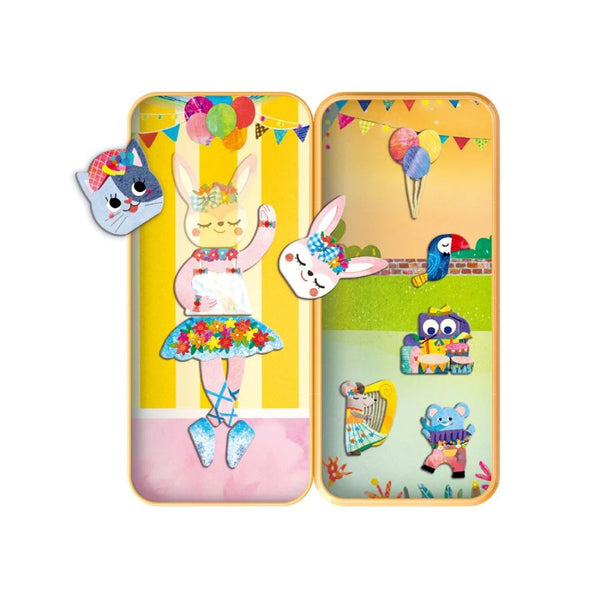 mierEdu Travel Magnetic Box Musical Animal | Creative Puzzle Fun | KidzInc Australia 3