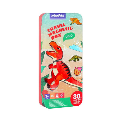 mierEdu Travel Magnetic Box – Dinosaur Land | Creative Play for Kids | KidzInc Australia