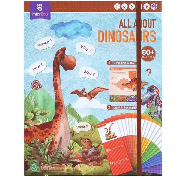mierEdu Magnetic Puzzle – All About Dinosaurs Learning Set | KidzInc Australia