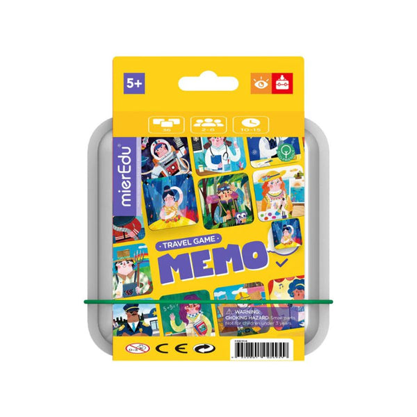 mierEdu Memo Travel Game | Compact Memory Game for Kids | KidzInc Australia