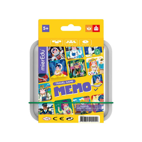 mierEdu Memo Travel Game | Compact Memory Game for Kids | KidzInc Australia