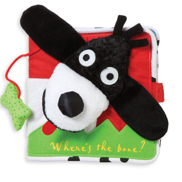 Manhattan Toy Company Where's The Bone? Fabric Book | KidzInc Australia | Educational Toys Online