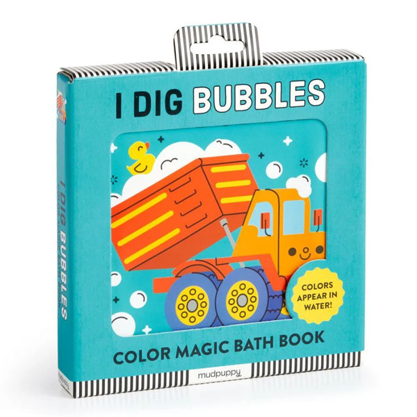 Mudpuppy Colour Magic Bath Book I Dig Bubbles – Construction Fun | KidzInc Australia