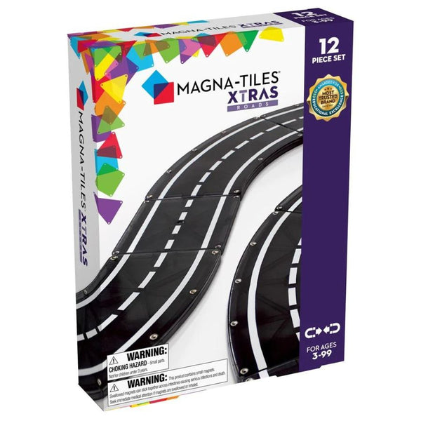 Magna-Tiles Xtra Roads 12 Piece Set | Magnetic Tiles | KidzInc Australia 