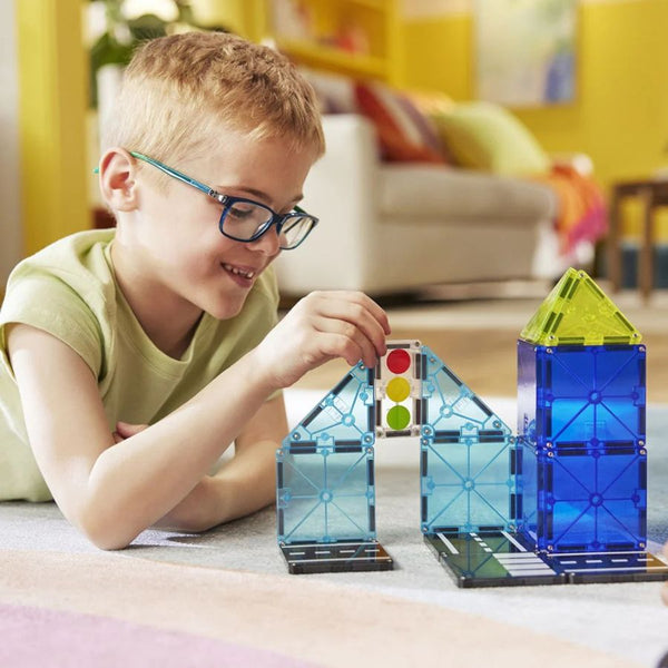 Magna-Tiles Police Patrol 20 Piece | The Original Magnetic Tile | KidzInc Australia 3