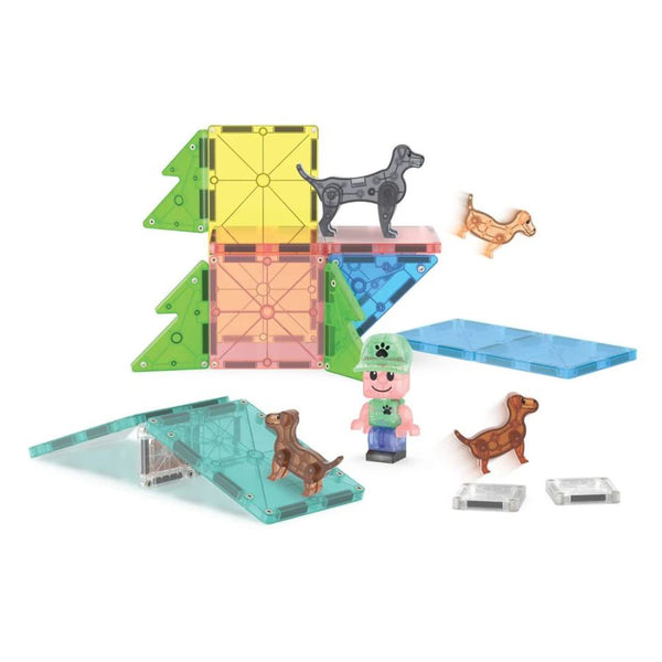 Magna-Tiles Puppy Park 27-Piece Magnetic Construction Set | KidzInc Australia 3