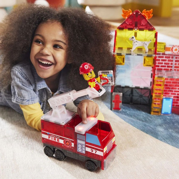 Magna-Tiles Fire Station 50 Pieces | Build, Play & Rescue | KidzInc Australia 2