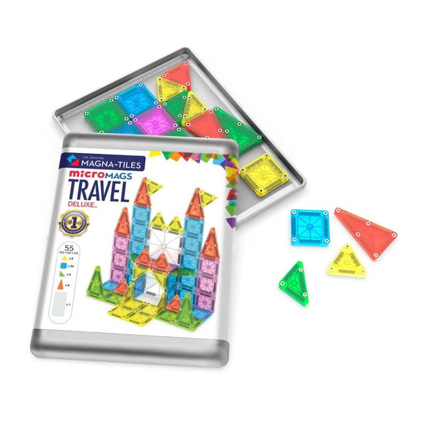 Magna-Tiles microMAGS Travel Set Deluxe 55 Piece On-the-Go Magnetic Fun | KidzInc Australia 3