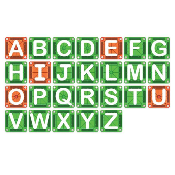 Magna-Tiles microMAGS Learn Letters | Magnetic Alphabet Set | KidzInc Australia 2