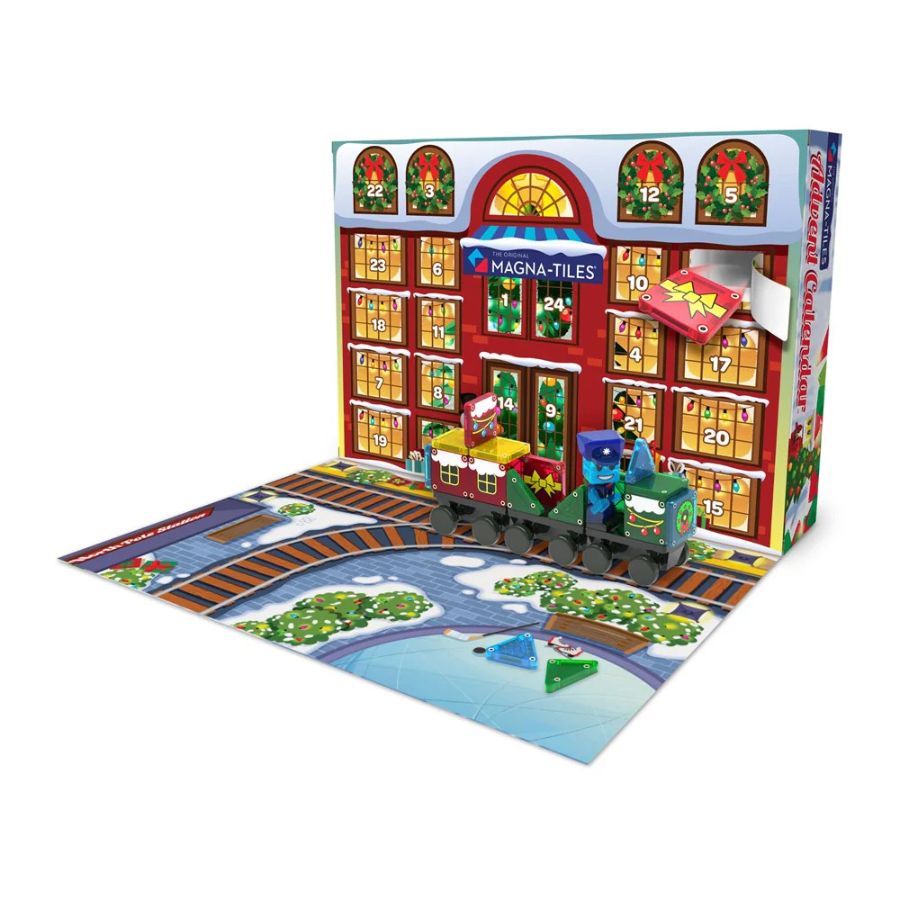 Magna-Tiles Advent Calendar 34-Piece Set | Magnetic Holiday Fun | KidzInc Australia 2