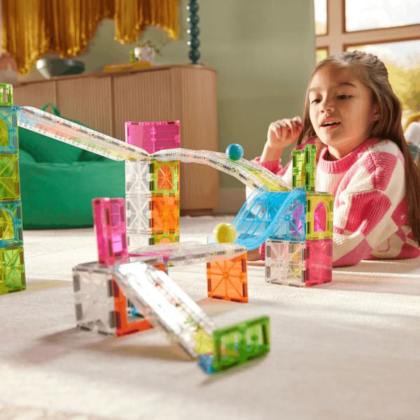Magna-Tiles Rail Racers Max | 80-Piece Magnetic Track Set | KidzInc Australia 3