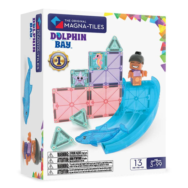 Magna-Tiles Dolphin Bay | 13 Piece Travel Ocean Building Set | KidzInc Australia
