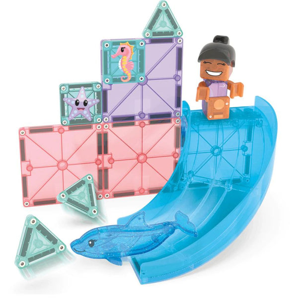Magna-Tiles Dolphin Bay | 13 Piece Travel Ocean Building Set | KidzInc Australia 2