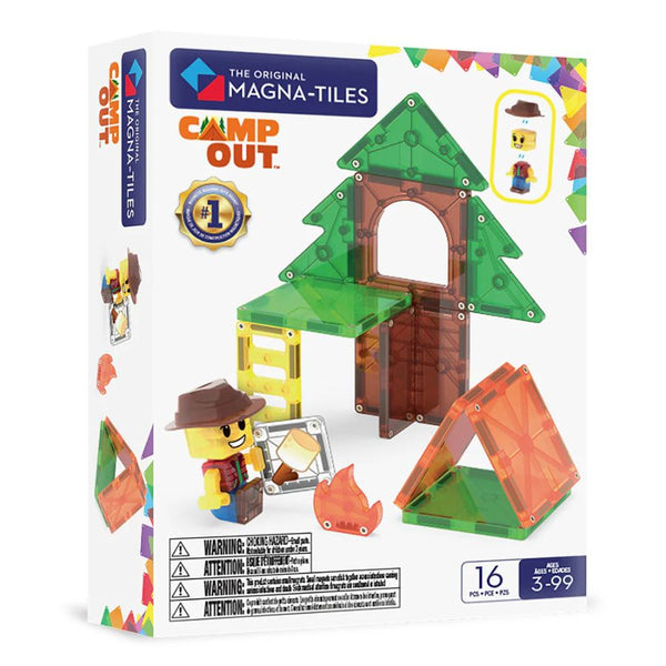 Magna-Tiles Camp Out 16 Piece | Magnetic Tile Camping Building Set | KidzInc Australia