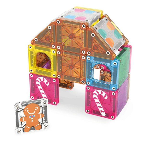 Magna-Tiles microMAGS Gingerbread House Travel Set 24 Pc | Ages 3+ | KidzInc Australia 3
