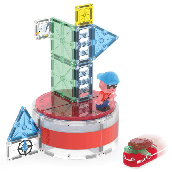 Magna-Tiles Lighthouse Rescue 26 Pieces | Magnetic Tile Coastal Set | KidzInc Australia 3