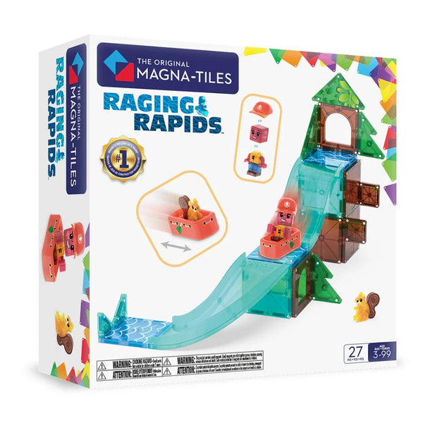 Magna-Tiles Raging Rapids 27 Piece | Magnetic Tile River Set | KidzInc Australia