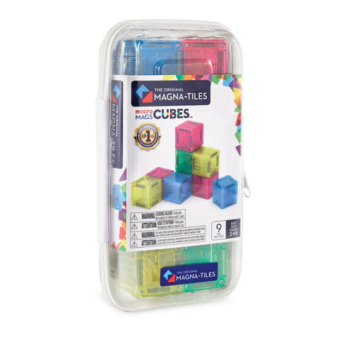 Magna-Tiles microMAGS Cubes 9-Piece Set | Ages 2 Years + | KidzInc Australia