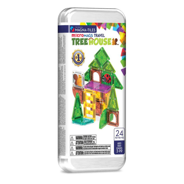 Magna-Tiles microMAGS Treehouse 24 Piece Travel Set | Magnetic Tiles | KidzInc Australia