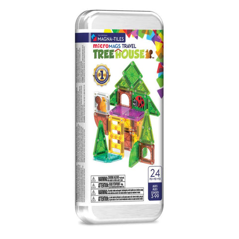 Magna-Tiles microMAGS Treehouse 24 Piece Travel Set | Magnetic Tiles | KidzInc Australia