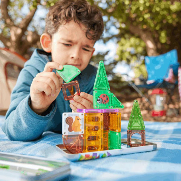 Magna-Tiles microMAGS Treehouse 24 Piece Travel Set | Magnetic Tiles | KidzInc Australia 2
