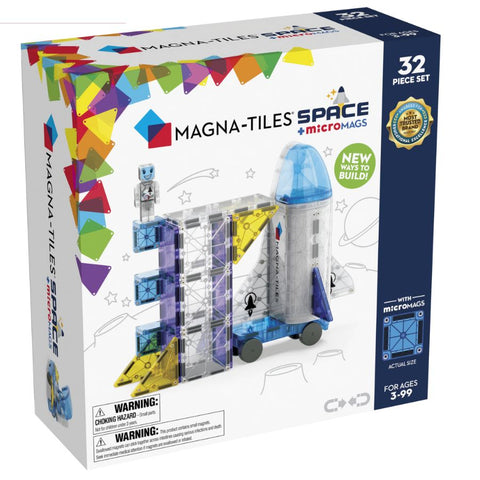 Magna-Tiles Space+microMAGS 32 Piece Magnetic Construction Set | KidzInc Australia