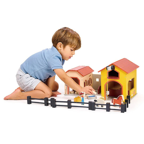 Mentari - Billy's Barnyard Wooden Toy Farm Set