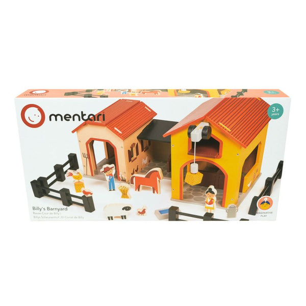Mentari - Billy's Barnyard Wooden Toy Farm Set