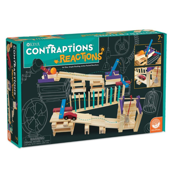 Mindware Keva Contraptions Reactions Wooden Planks Building Set