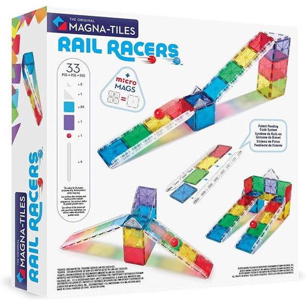 Magna-Tiles Rail Racers 33 Piece Magnetic Construction Set | KidzInc Australia 5