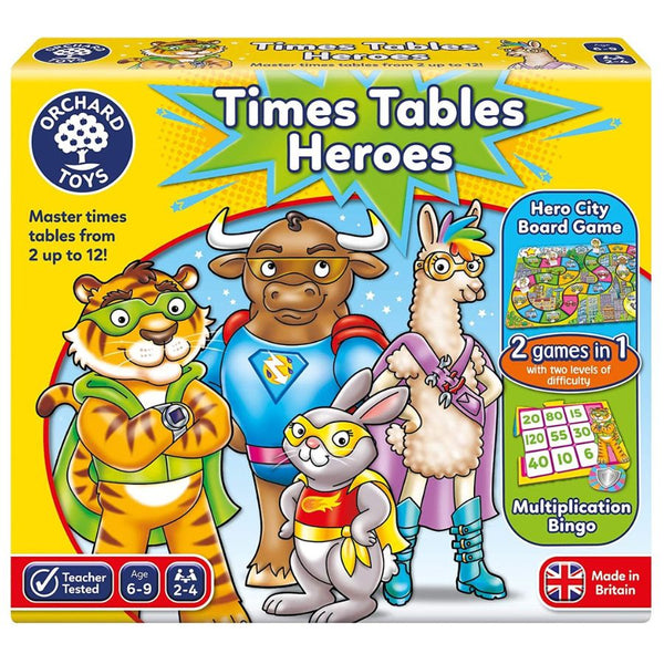 Orchard Toys Times Tables Heroes Game | KidzInc Australia