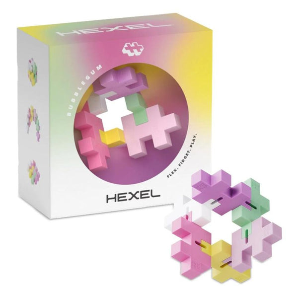 Plus-Plus HEXEL Fidget Toy Bubblegum | Fidget Toys | KidzInc Australia